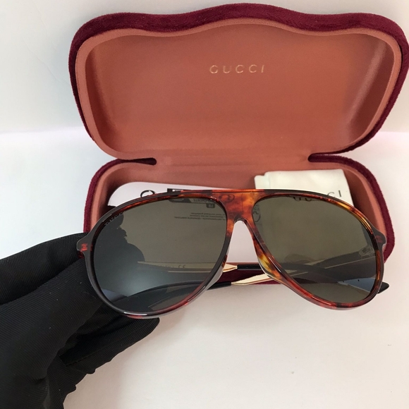 💯 Original  Gucci GG0829SA 003 61 Men's Sunglasses - Picture 6 of 13